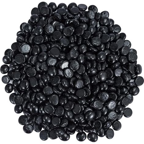 Trintion 400Pcs(About 1800g) Decorative Glass Pebbles, 17-20MM Decorative Stones Granulates, Glass Beads for Craft, Home Décor, Vase Filler, Weddings, and Party Decorations (1/5)