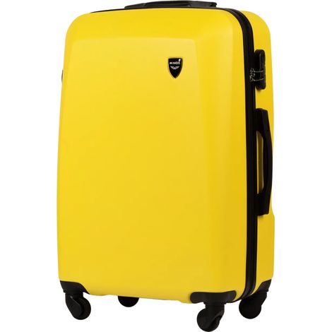 Maleta mediana, alas de chorlito, 24 pulgadas, amarillo