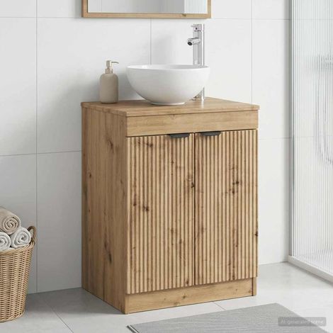 Mueble de Cuarto de Baño Roble Artesanal 54 x 41 x 70 cm