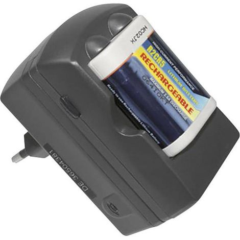 Chargeur de piles rondes Li-ion avec accus Connect 3000 2CR5 Lader W345111