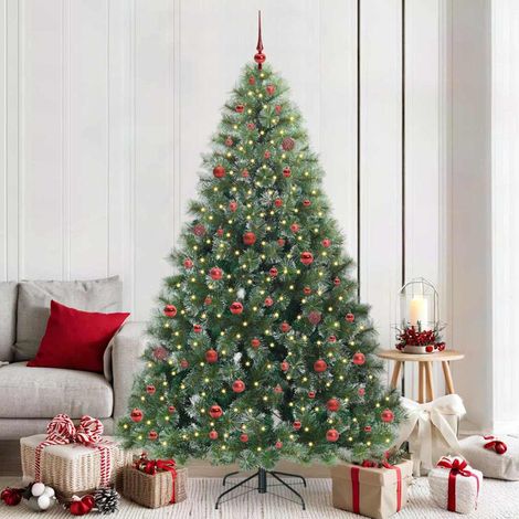 vidaXL Árbol de Navidad artificial con 300 LED Verde 210 cm PE y PVC (1/5)
