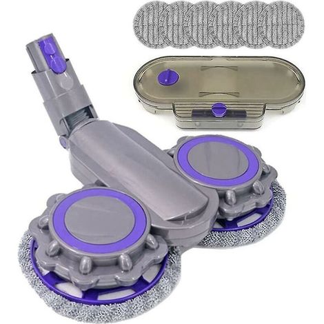 Tête de vadrouille pour Dyson V12 Digital Slim, tête de vadrouille réservoir d'eau 6 lingettes (1/4)