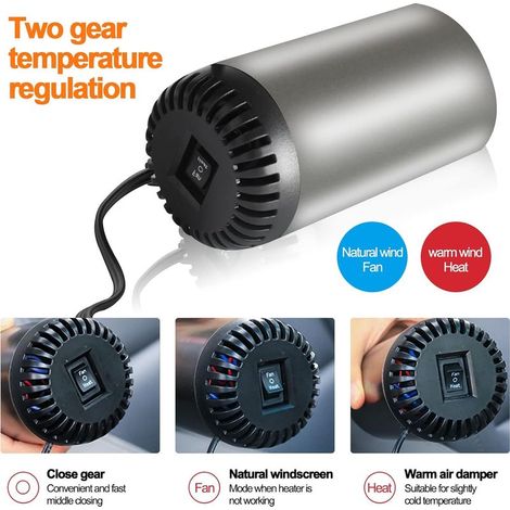 Tragbarer Autoheizlüfter, 12V 150W, passend für die meisten Autos (1/2)