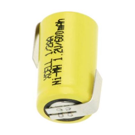 XCell X1/2AA600-LF Pile rechargeable spéciale 1/2 LR6 (AA) cosses à souder en Z NiMH 1.2 V 600 mAh 1 pc(s) A33943 (1/2)