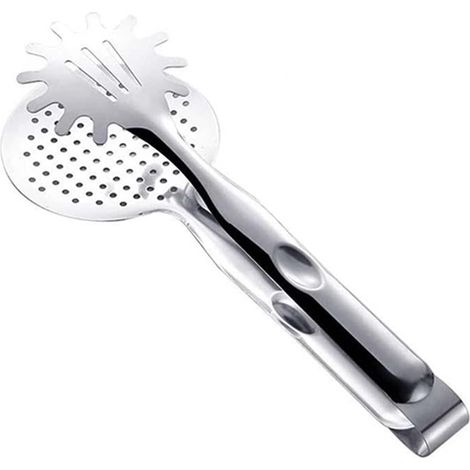 Pinces de cuisine multifonction en acier inoxydable avec filtre, pelle pince pour poisson frit, steak, barbecue – Ustensile de service pratique–DELKEVIC