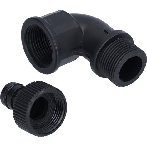 2-teiliger, robuster, anpassungsfähiger Gartenschlauchadapter mit G3/4 Innen- und Außengewinde (Winkelverbinder, Innen- und Außengewinde) (1/5)