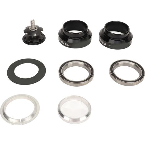 Jeu de direction de vélo 34 mm en alliage d'aluminium pour fourche avant à pivot droit de 28,6 mm. Roulements. (1/5)