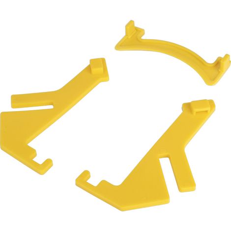 Support pour Extraction de Miel - Porte-Seau Ergonomique pour Apiculteurs (Plastique Jaune, 19x17cm) - Accessoire de Ruche Inclus