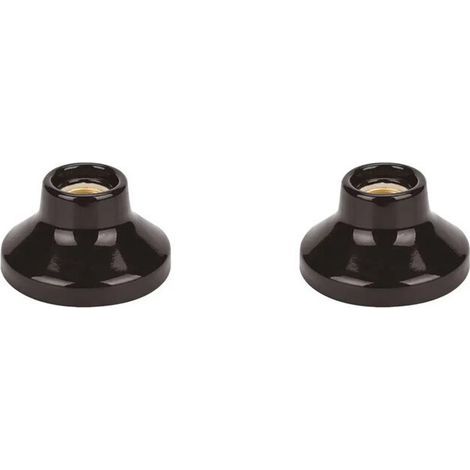 2X Support de Lampe en Céramique à Monter Soi-Même, Base de Lampe en Porcelaine E27, Facile à Installer, Support de Luminaire LED pour Chambre à (1/4)