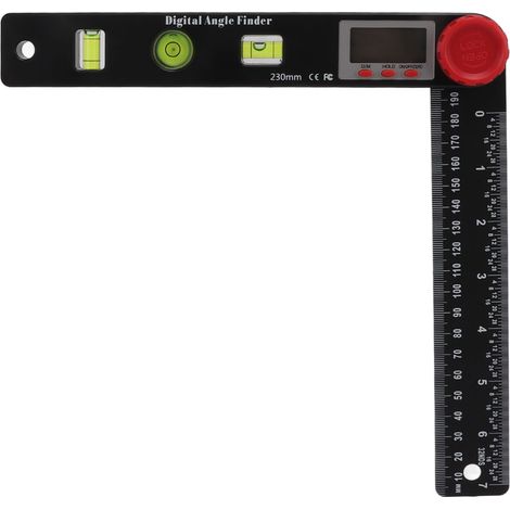 4-in-1 Digitalanzeige-Winkelmesser, multifunktionaler Winkelmesser für Haushalt, Außenbereich und Industrie (1/5)