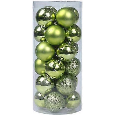 Boules de Noël pour sapin, 42 pièces, 6 cm x 3 cm, grosses boules multicolores, décorations pour sapin de Noël (1/5)