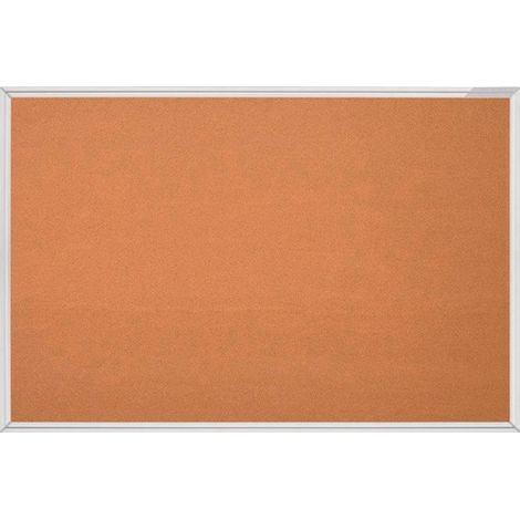 Tableau en liège B1200xH900mm naturel avec cadre en aluminium (1/3)