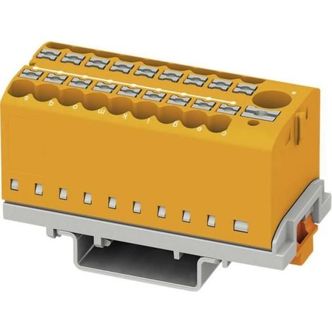 Bloque de distribución Phoenix Contact ptfix 6/18x2,5-ns35 24 A 690 V