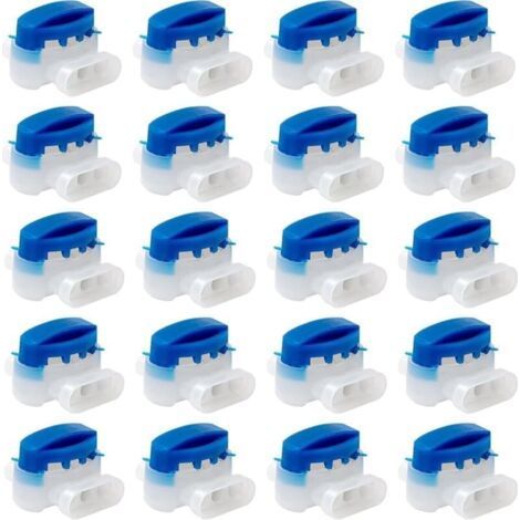 20 Pieces connecteurs de câble robot tondeuse, connecteur electrique etanche Remplis des Résines pour Étendre ou Réparer cable peripherique robot tondeuse, jardin, extérieur, Dénudage Inutile (1/5)
