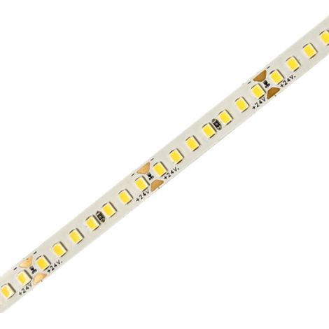 24V Striscia Led SMD Da 10 Metri, 16W/M 135lm/W 184SMD/M, Larga 8mm, Dimmerabile PWM, Tagliabile ogni 7smd Da 38mm, IP20, CRI80, Disponibili 3000K 4000K 6500K (Bianco Freddo 6500K)