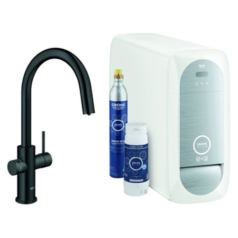 GROHE Starterkit GROHE Blue Home 31541 azb. Mouss. BT/WIFI C-Ausl. velvet black, 31541KS0 (1/3)