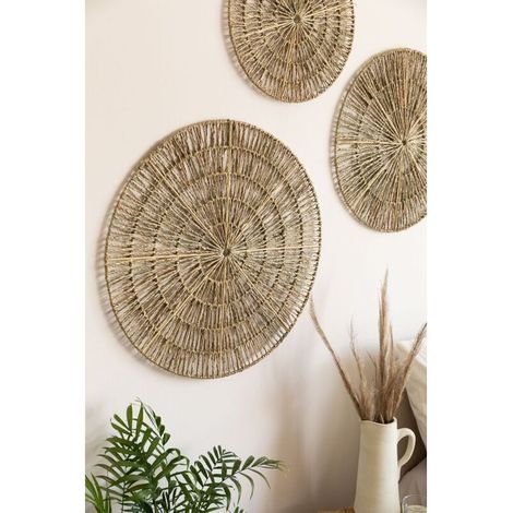 Decorazione da parete in bambù Ø45 cm (1/4)
