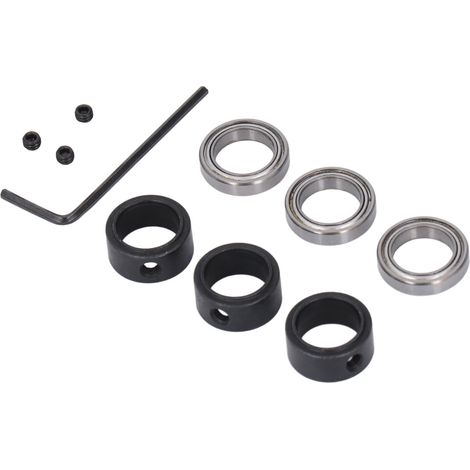 Lot de 3 roulements pour fraise défonceuse, alésage 1/4 pouce, diamètre extérieur 1/2 pouce, guide de coupe en carbure pour bois, rainurage et affleurage (1/5)