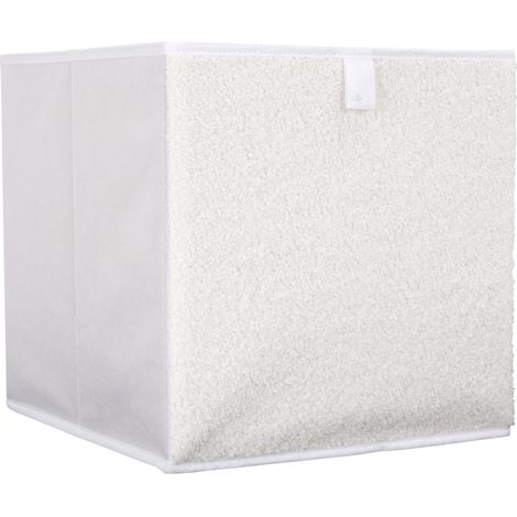 Cube de rangement cartonnée WHITE (1/4)