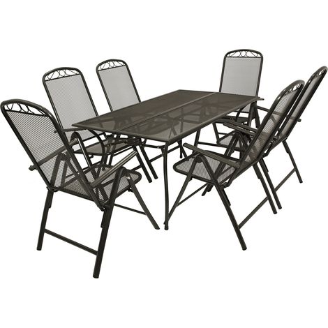 Garnitur CLASSIC 7-teilig, Streckmetall anthrazit (1/5)