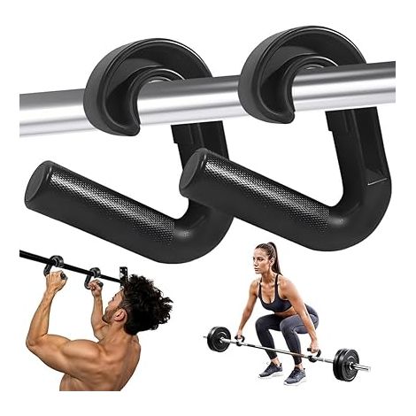 Poignées de Fitness Double D, Crochets de Traction à 90 °, Poignée de Traction, Fixation de Poignée Neutre pour Entraînement Dos, Épaules, Bras, à la Maison Ou en Salle de Sport (1/5)