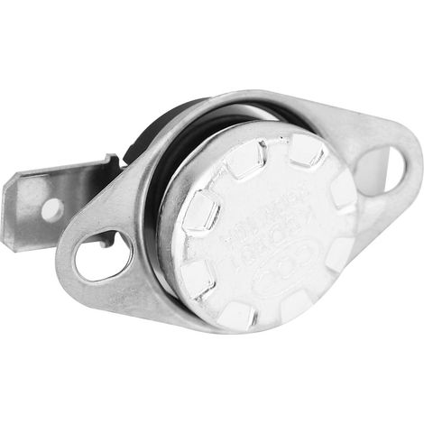 Lot de 5 interrupteurs KSD301, thermostats de contrôle de température, interrupteurs thermiques 250 V 10 A, normalement fermés à 75 °C (1/5)