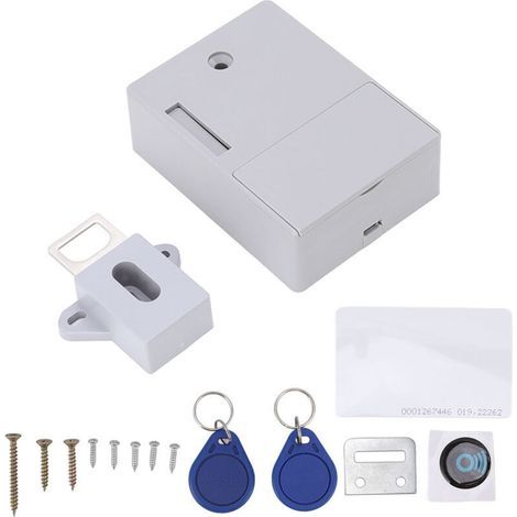 Serrure électronique D'armoire, Serrure de Bricolage Cachée et Armoires de Bricolage Cachées avec 2 Modes de Déverrouillage, Serrure électronique de Haute Sécurité Cachée avec Fonction D'invite pour C (1/4)