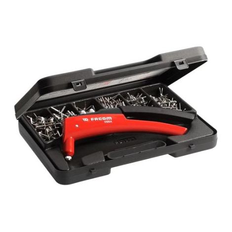 Facom – Pince à riveter 4mm – Tête pivotante pour rivets jusqu'à 4.8mm – Outil professionnel pour travaux de précision