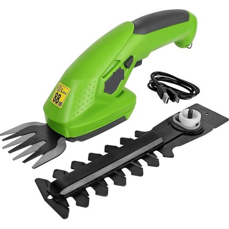 3.6/7.2V 2 en 1 Tondeuse électrique Lithium-ION sans Fil Taille-haie Outils de Jardin Rechargeables Taille-Haies for l'herbe (Color : 3.6V, Size : Small) (1/5)