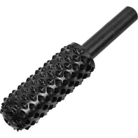 Raspa rotativa conica bombata ideale per legno con gambo Ø 6 mm