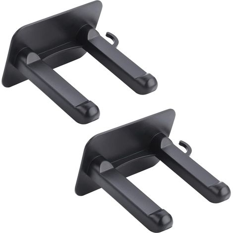 2 supports autocollants pour sèche-cheveux, pour salle de bains, hôtel, salon de coiffure (1/5)