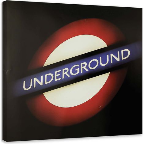 Tableau décoratif Underground Londres 40x40 (1/5)