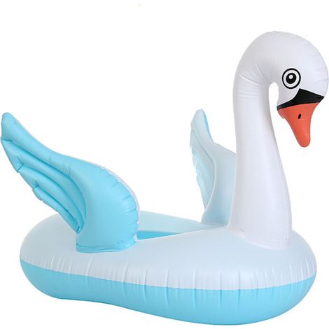 Bouée gonflable cygne en forme de cygne, support flottant, accessoires de piscine et de parc aquatique (1/5)