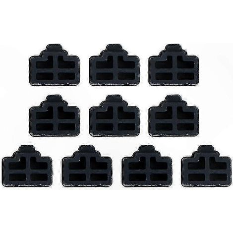 Lot de 10 caches anti-poussière pour ports RJ45 de hubs Ethernet (1/5)