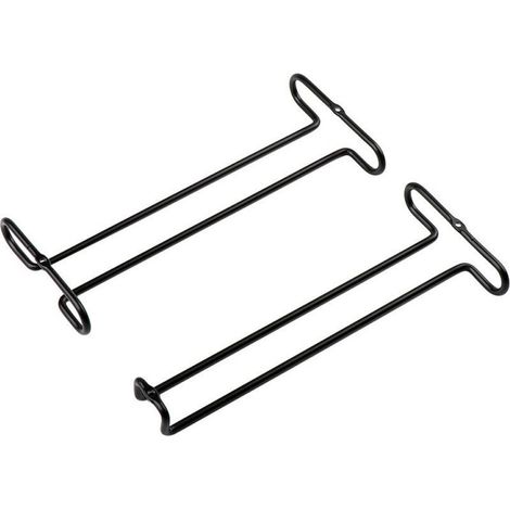 2 Pièces Support de tasse de vin,Support à Verre à Vin Suspendu, Support À Verre À Vin sous Armoire, Auto-adhésif Porte-Verres À Pied Suspendu pour Maison, Bar, Cuisine, Restaurant (1/5)