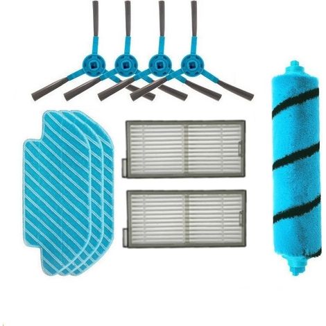 Adecuado para accesorios de aspiradoras robot Conga, 6090 7090: cepillo principal, cepillo para alfombras, cepillo lateral, mopa, filtro. (1/2)