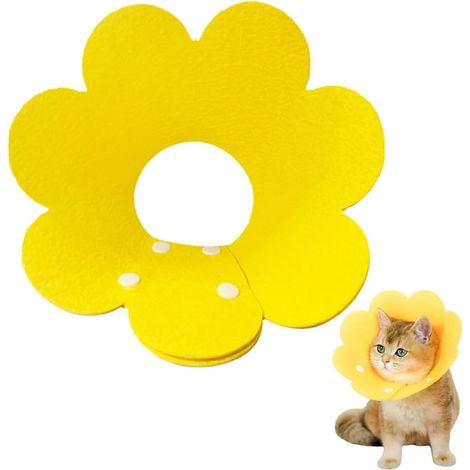 Collier pour chat, collier souple anti léchage ajustable, collier de convalescence post-opératoire pour animaux de compagnie (1/5)