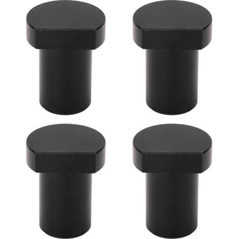 Bench Dogs Lot de 4 Chevilles D\'établi Professionnelles pour le Travail du Bois, Arrêt de Bureau, Tenon en Alliage D\'aluminium pour les Menuisiers (BLACK) (1/5)