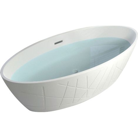 Freistehende Badewanne LAS VEGAS 170 x 80 x 56 cm (1/4)