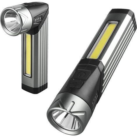 Lampes rechargeables Mag lampes d'urgence, lampe à 90 degrés, clip sur la lumière COB lumière de travail [Classe énergétique C] (1/5)
