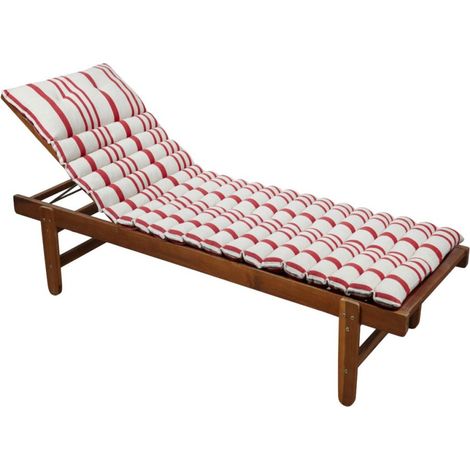 Coussin de bain de soleil 60x180 cm rayé