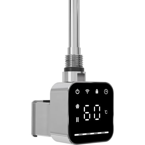 Reina Square Thermostatic WiFi Element 600 Watts - Chrome