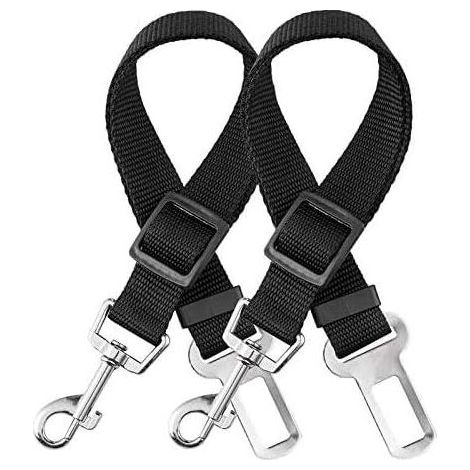 elloLife Ceinture de sécurité de voiture pour chien, 【Lot de 2】 Ceinture de sécurité univers pour chien, ceinture de sécurité indéchirable réglable de 50 à 90 cm pour tous les chiens et chats en nylon