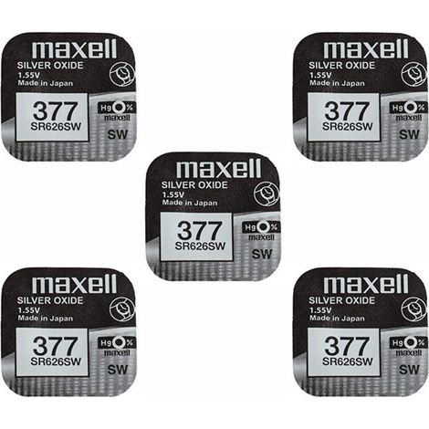.5 pile Maxell 377 sr626sw.