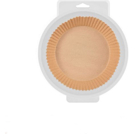 Lot de 100 feuilles de papier cuisson pour friteuse à air, diamètre 20 cm (1/5)