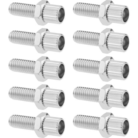 Boulons de Réglage Barillet de Frein de Vélo Accessoires de Fixation de Levier de Poignée de Frein de Vélo pour Vélos Motos Scooters, Argent