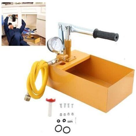 Filling pump for solar sanitary installation – Test pressure 25 bars – Integrated tank in aluminum and durable plastic – Heating and air conditioning use (1/5)
