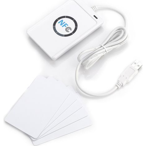 ACR122U NFC-RFID-Lesegerät/Schreiber, ISO 14443A/B-konform, inklusive Software, weiß (1/4)