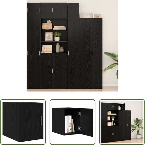 vidaXL Bois d'ingénierie - Armoire Murale Chêne noir 30 x 42,5 x 39,5 cm Bois d'ingénierie (1/5)