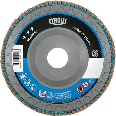 Fächerscheibe 115mm K60 TYROLIT 34239192 (1/4)